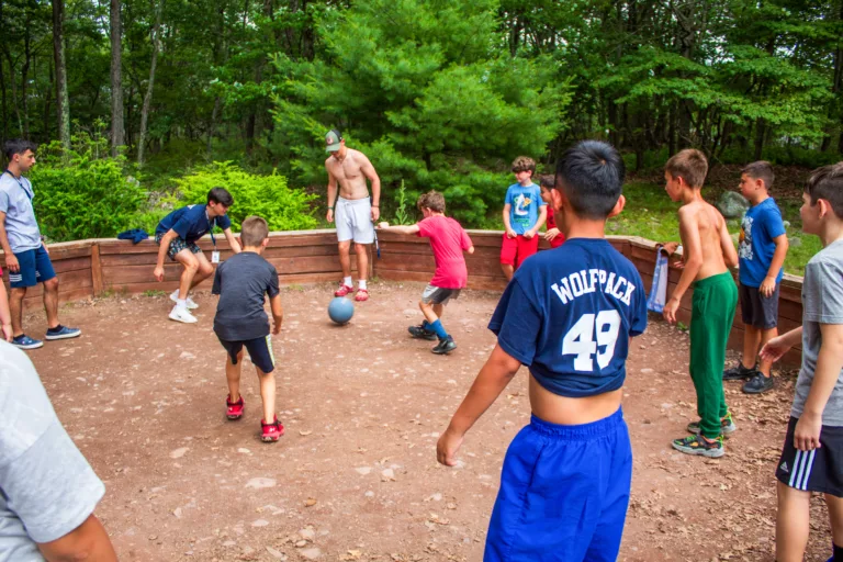 kids-playing-soccer-game-for-summer-camp-programs-at-camp-lakota